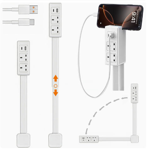 Power Socket Bedside Table Extender
